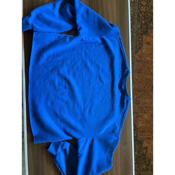 Pittsburgh Pitt Panthers Cropped Sweatshirt Blue Adult Medium Gildan Crewneck - Picture 7 of 8